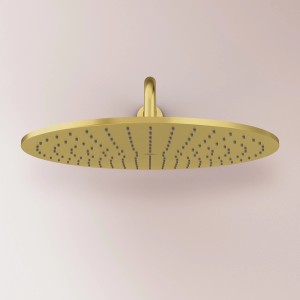 Ideal Standard Kopfbrauseanschluss Idealrain Atelier, 400 mm, gebürstetes Gold.