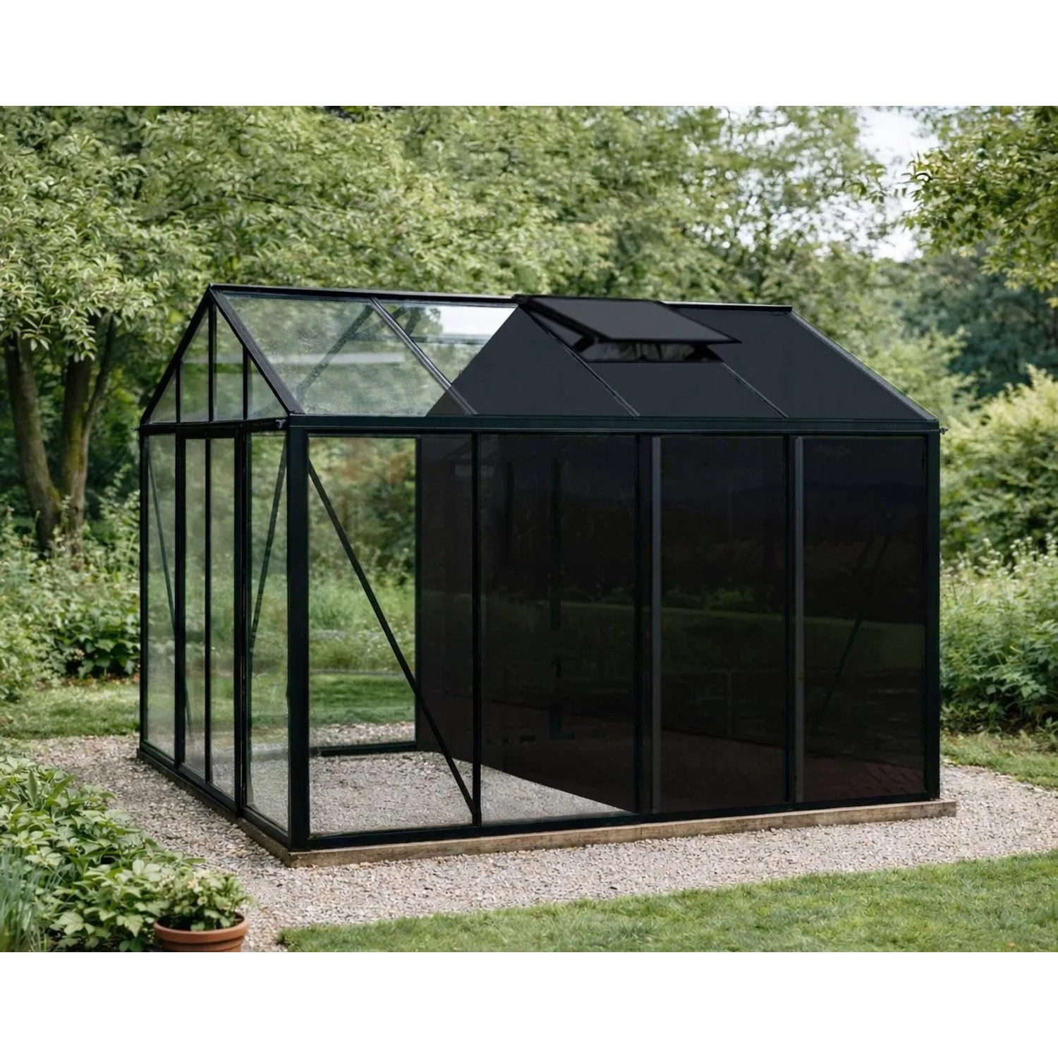 Bloomcabin Premium-Qualität Gewächshaus Klassik mit Mittlerem Integriertem Stauraum GHCMS10