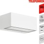Weiße Telefunken LED-Außenleuchte Monaco, 2x6W, für die Wandmontage. Up- und Downlight.