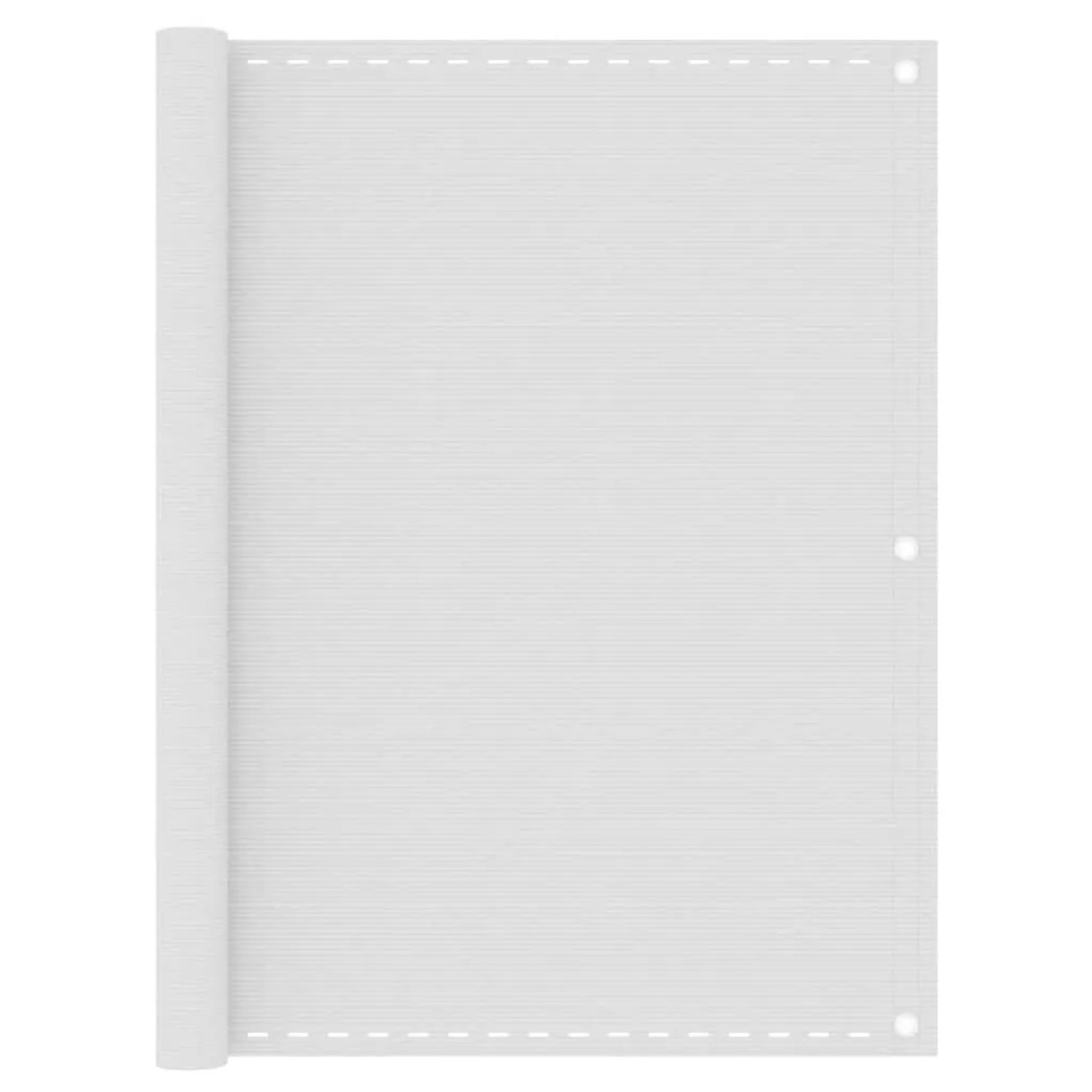 vidaXL Balkon-Sichtschutz Weiß 120x500 cm HDPE 310870
