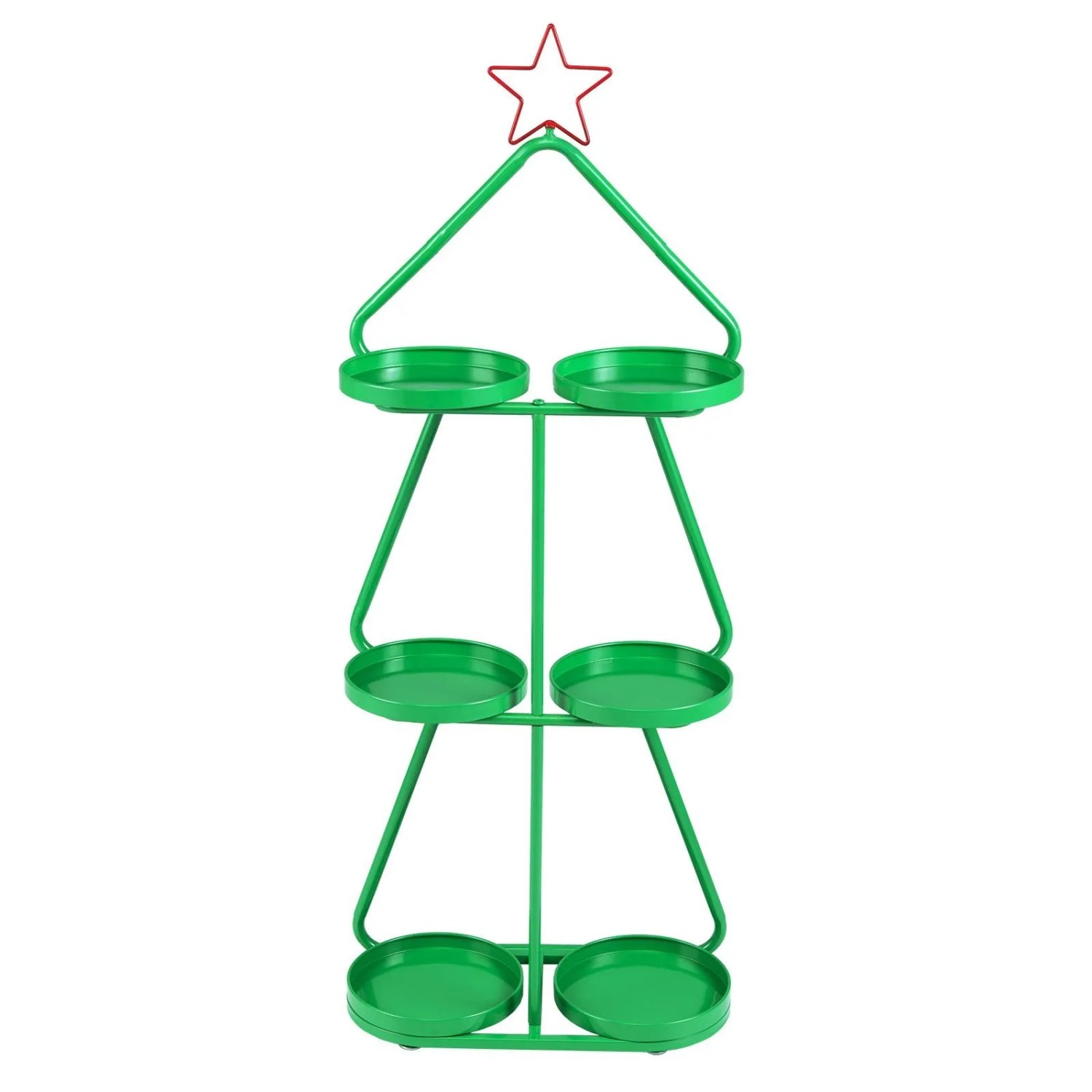 Costway 3-Stufiger Pflanzenständer Blumenständer In Weihnachtsbaum-Form