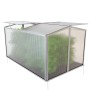 Garmio Mini-Gewächshaus mit Dachfenster und UV-Schutz. Alu-Frühbeet für Gemüse und Pflanzen.
