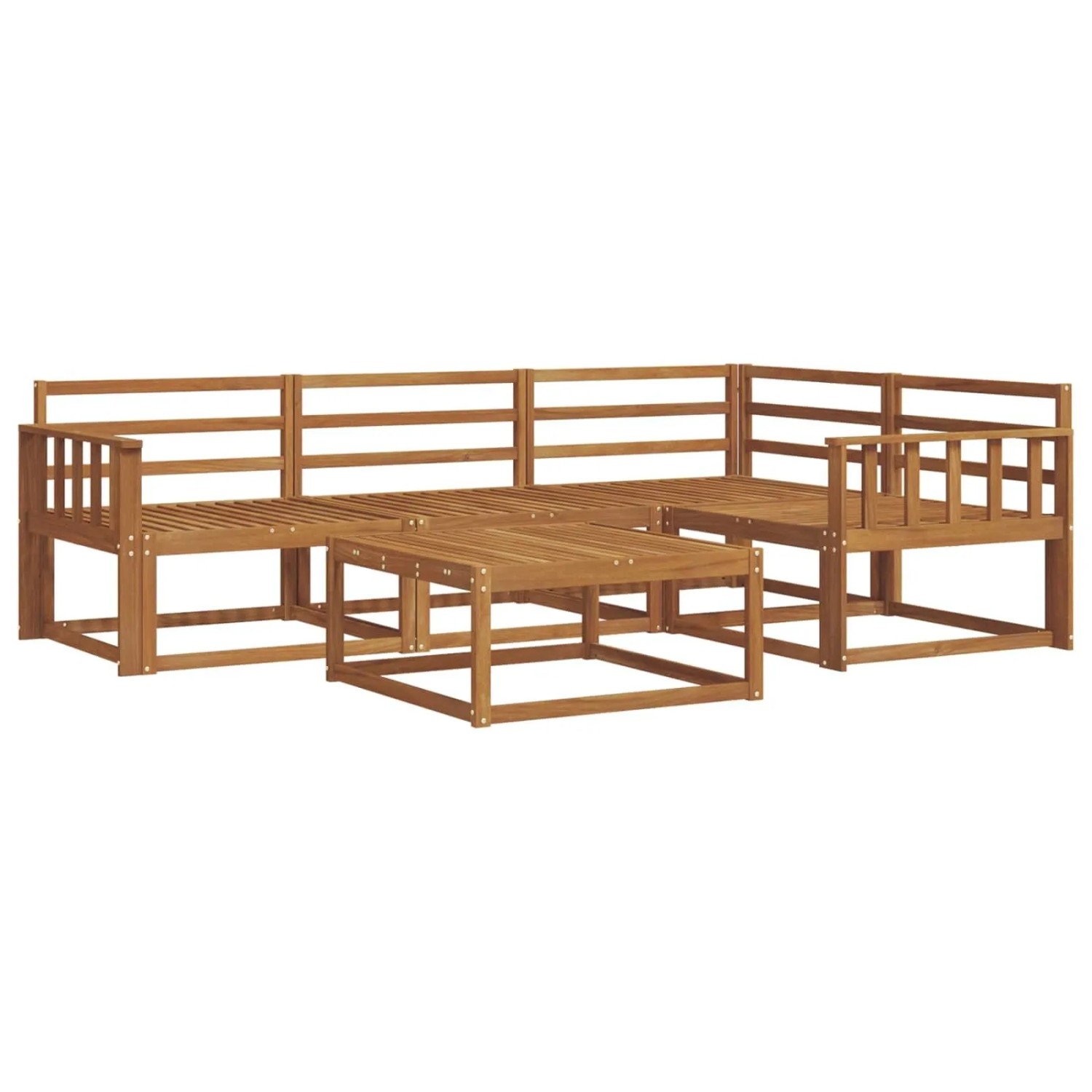 vidaXL Outdoor-Sofagarnitur 5-Tlg Natur Massivholz Akazie 3367537