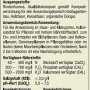 Compo Bio Universal-Erde torffrei, 2040L, Palette: Detailansicht der Inhaltsangabe und Zusammensetzung.
