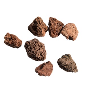 Teamson Home Lavasteine, natürliche Feuersteine für Feuerschalen, 3 kg, braun-rot.