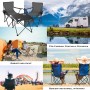 BigDean Campingtisch mit Stühlen Dunkelgrau Camping Tisch Stuhl Set Camping Stühle Campingstühle Campingstühle Faltbar Campingmöbel Set_3