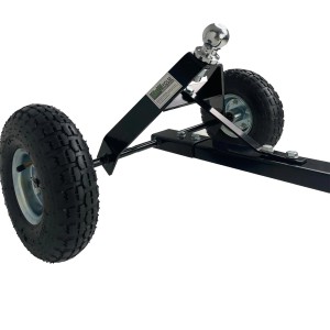 TRUTZHOLM Anhänger Rangierhilfe mit luftbereiften Rädern und Kugelkopfkupplung.