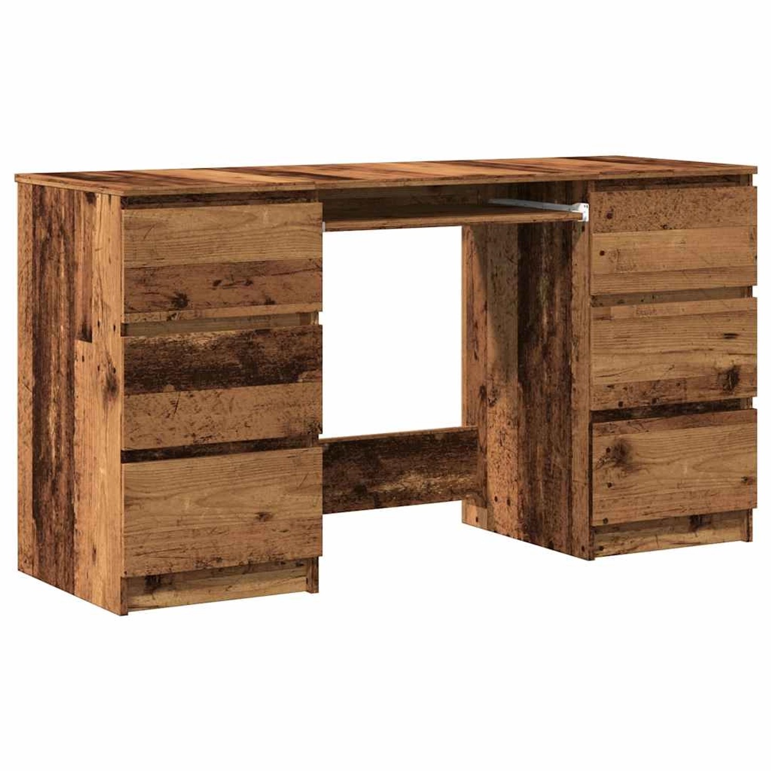 vidaXL Schreibtisch Altholz-Optik 140x50x77 cm Holzwerkstoff 855960 günstig online kaufen