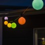 Konstsmide LED-Lichterkette Globe, pastellfarbene Kugeln, 14,5 m, für Außen-Deko.