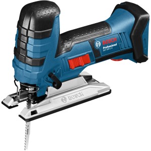 Bosch Professional Akku-Stichsäge GST 18 V-LI S Solo mit Stichsägeblatt, blau/schwarz