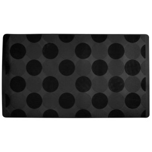 Schwarze Euroshowers Badewannenmatte (40x70 cm) mit Punktmuster für mehr Sicherheit in Bad und Dusche.
