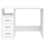 vidaXL Schreibtisch mit Schubladen Weiß 102x50x76 cm Holzwerkstoff 823032_4