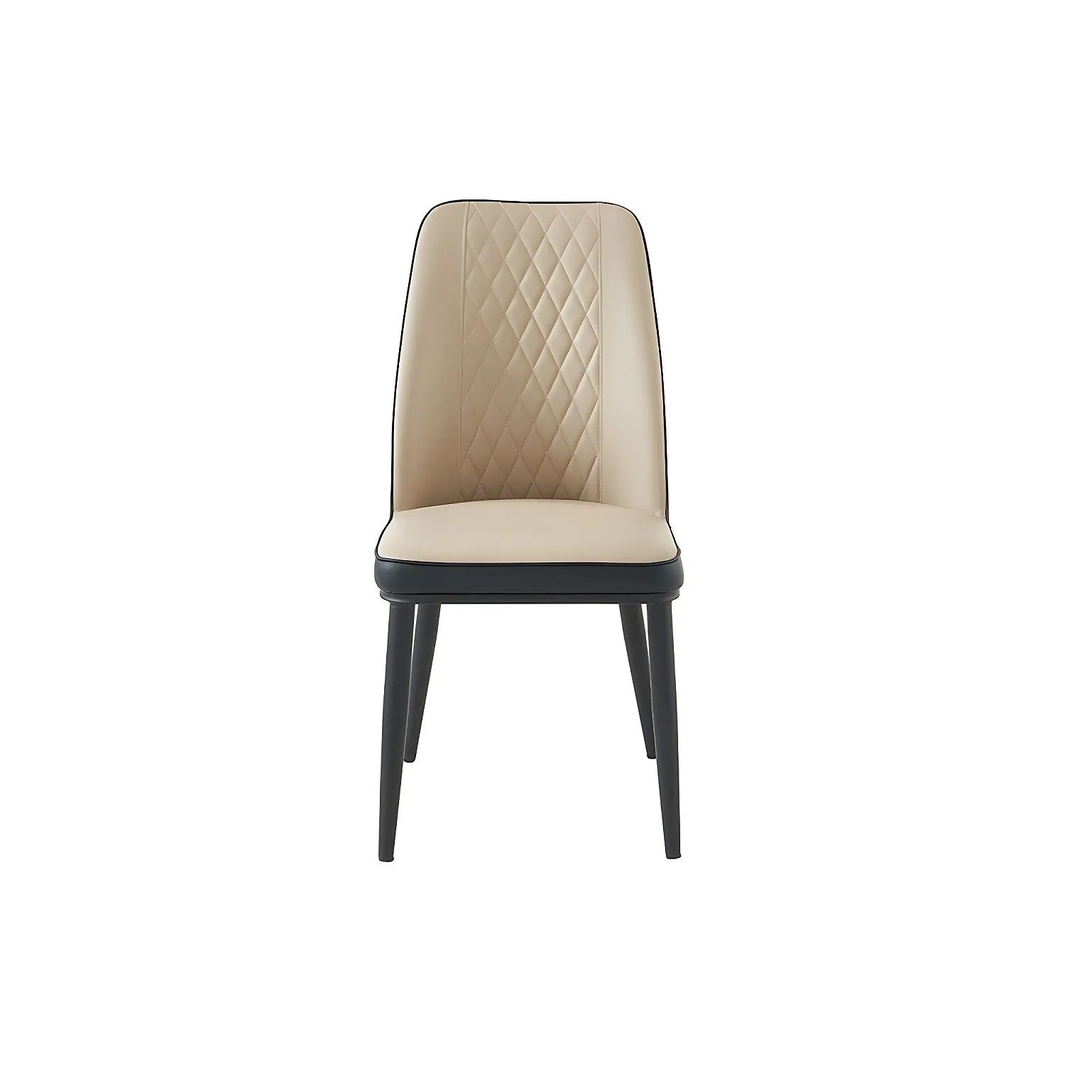 Vente-unique Stuhl Mildura Anthrazitgrau  Beige 46 cm