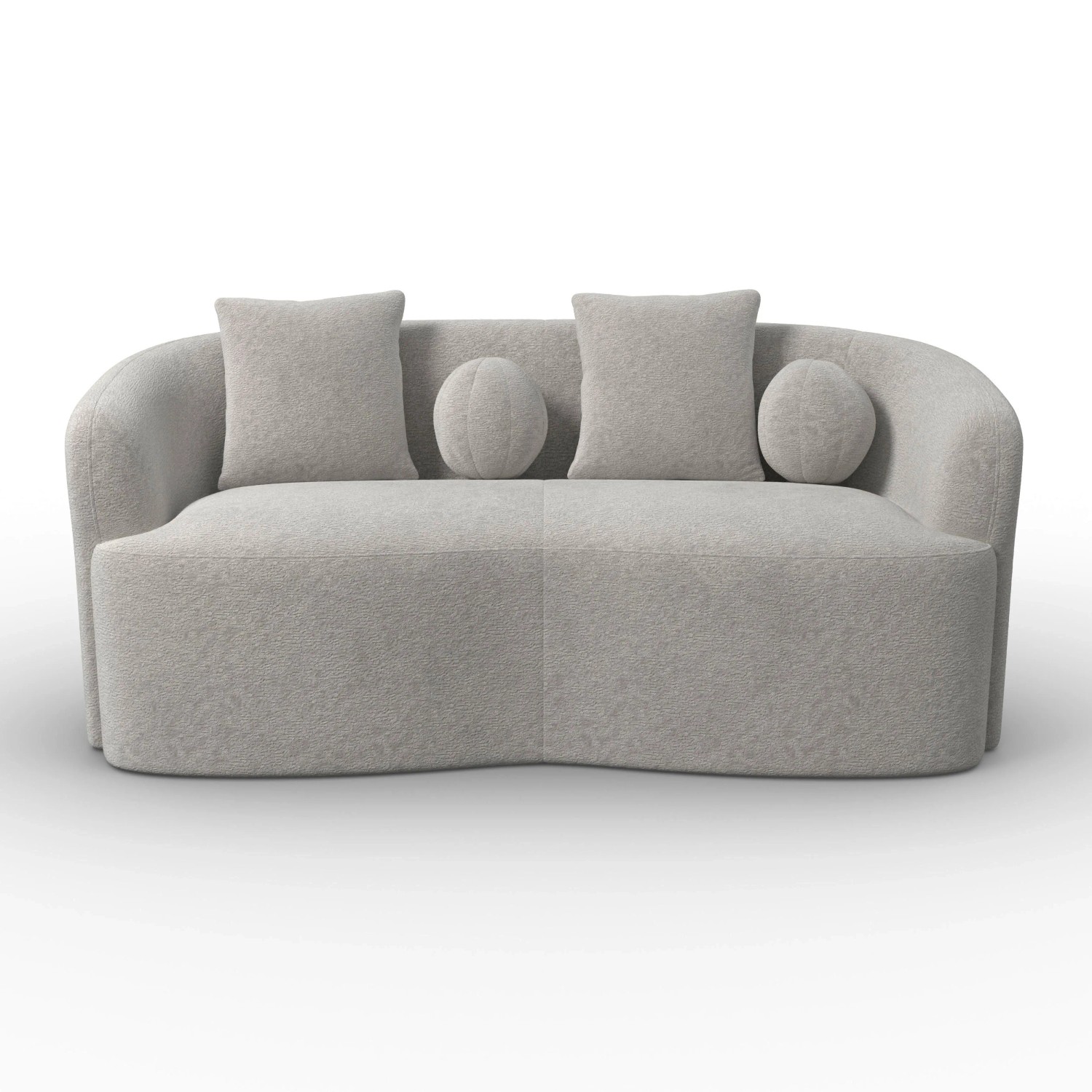 Bessagi Home Sofa Julie Grau Chenille