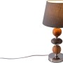 Graue Näve Tischleuchte Araga aus Keramik, 36 cm hoch, für Design-Tischlampen.