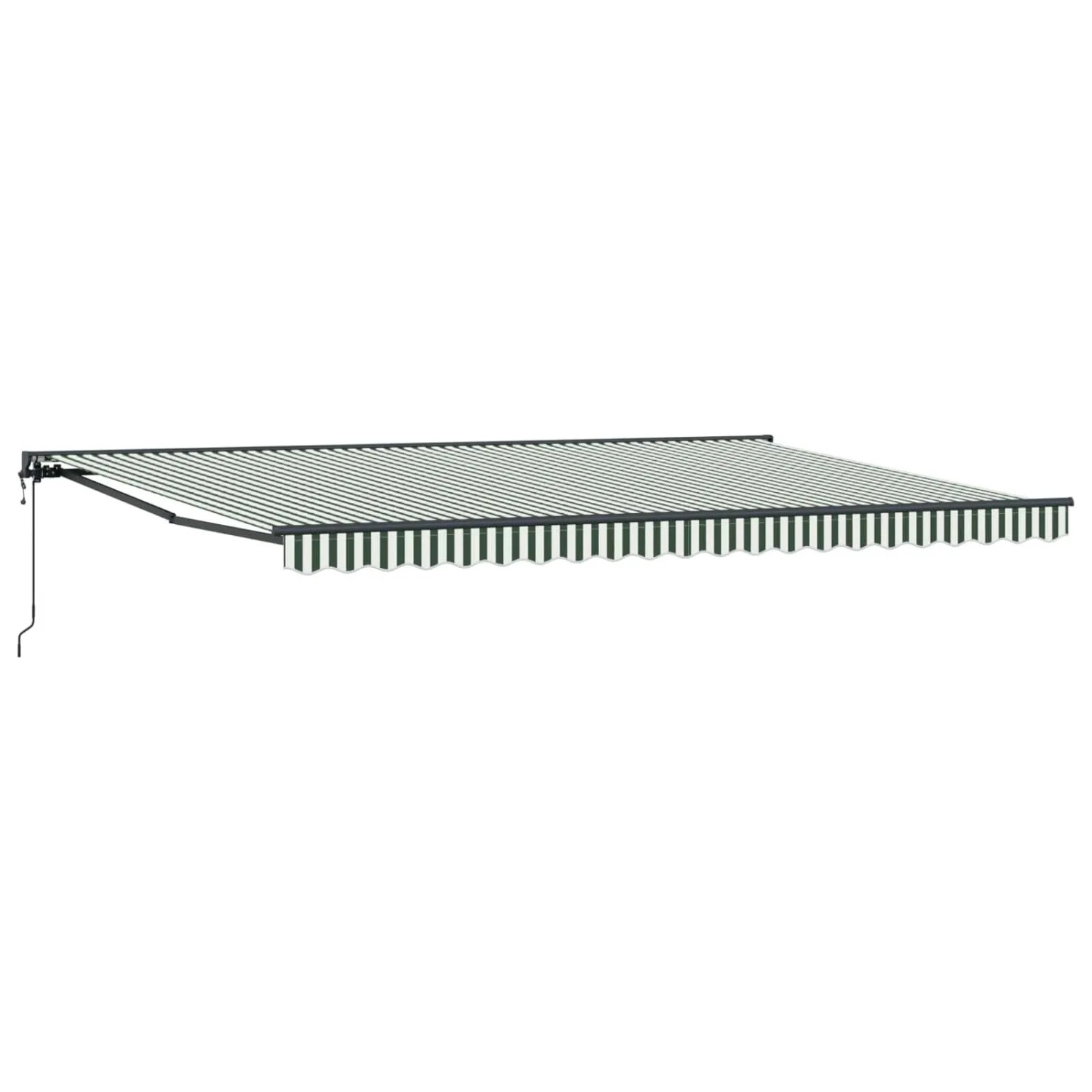 vidaXL Markisenrahmen Grün und Weiß 500 x 300 cm 3331476