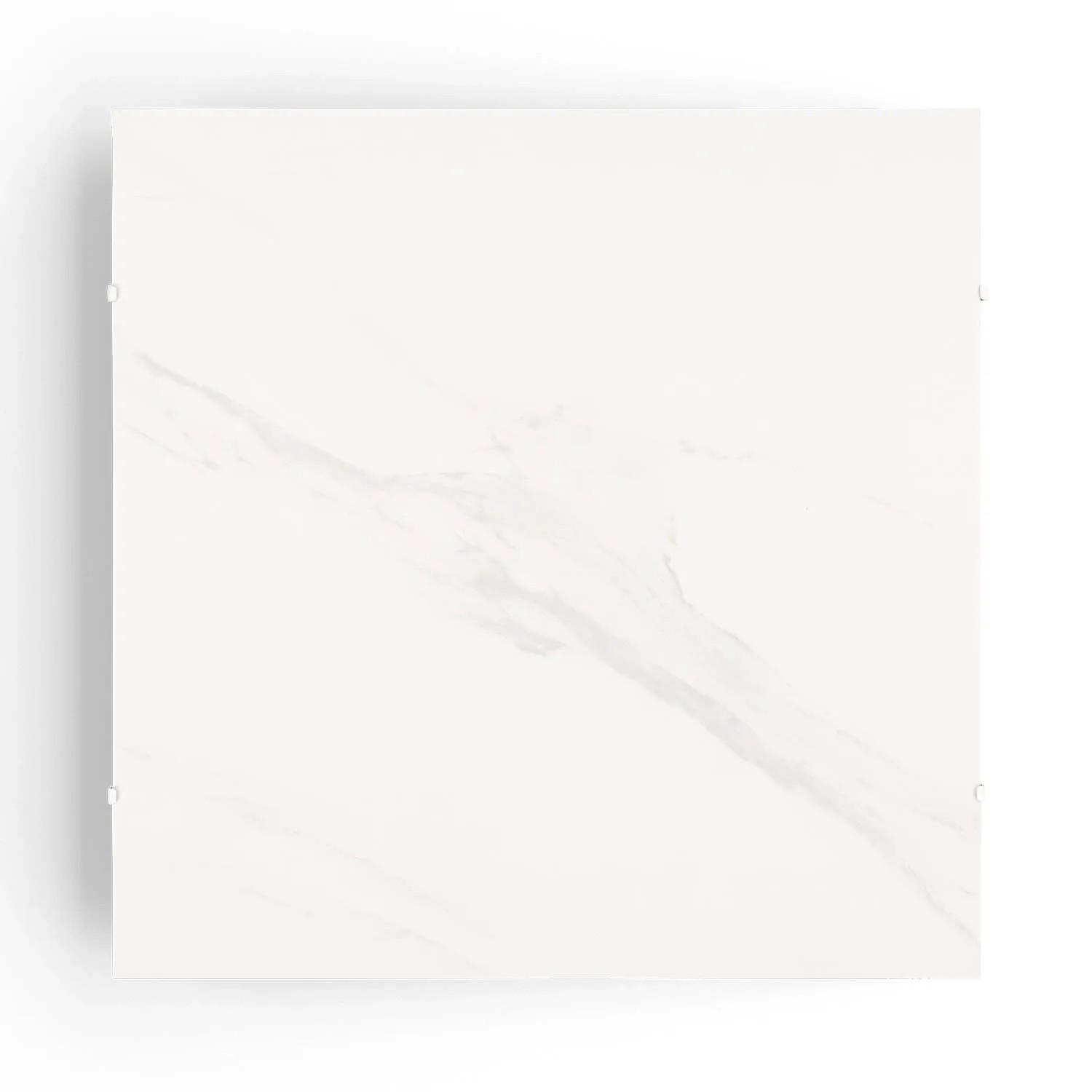 Klarstein Santorini Smart Infrarot-Heizung 60x60 cm 500 W Wochentimer IP24 Wandmotage Weißer Marmor