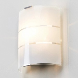 Lindby Wandleuchte Wandlampe Innen Vincenzo 9625001 Modern in Weiß aus Glas 1-flammig E14 Wohnzimmerleuchte