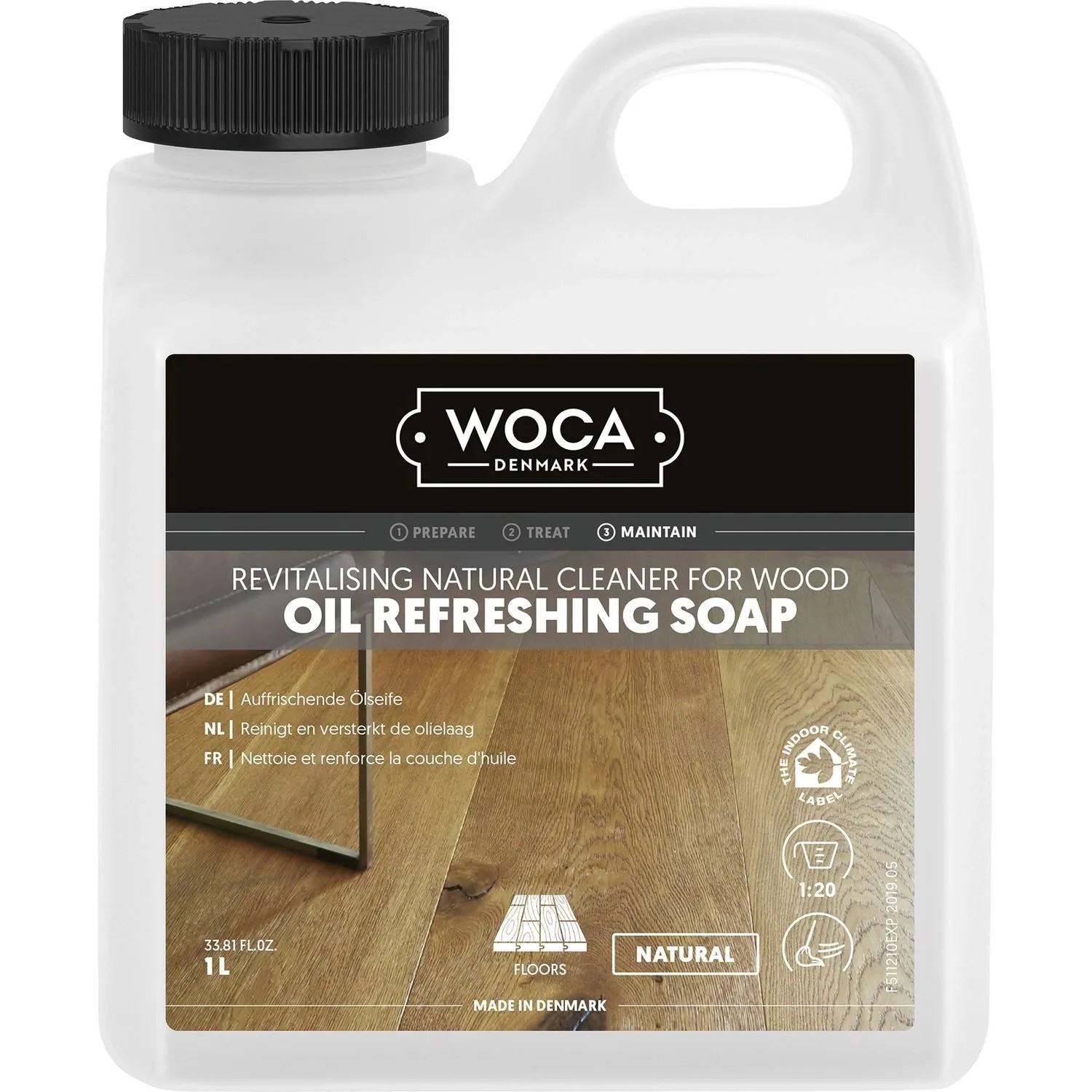 Woca Oil Refresher Reiniger & Holzbodenpflege 1, Natur