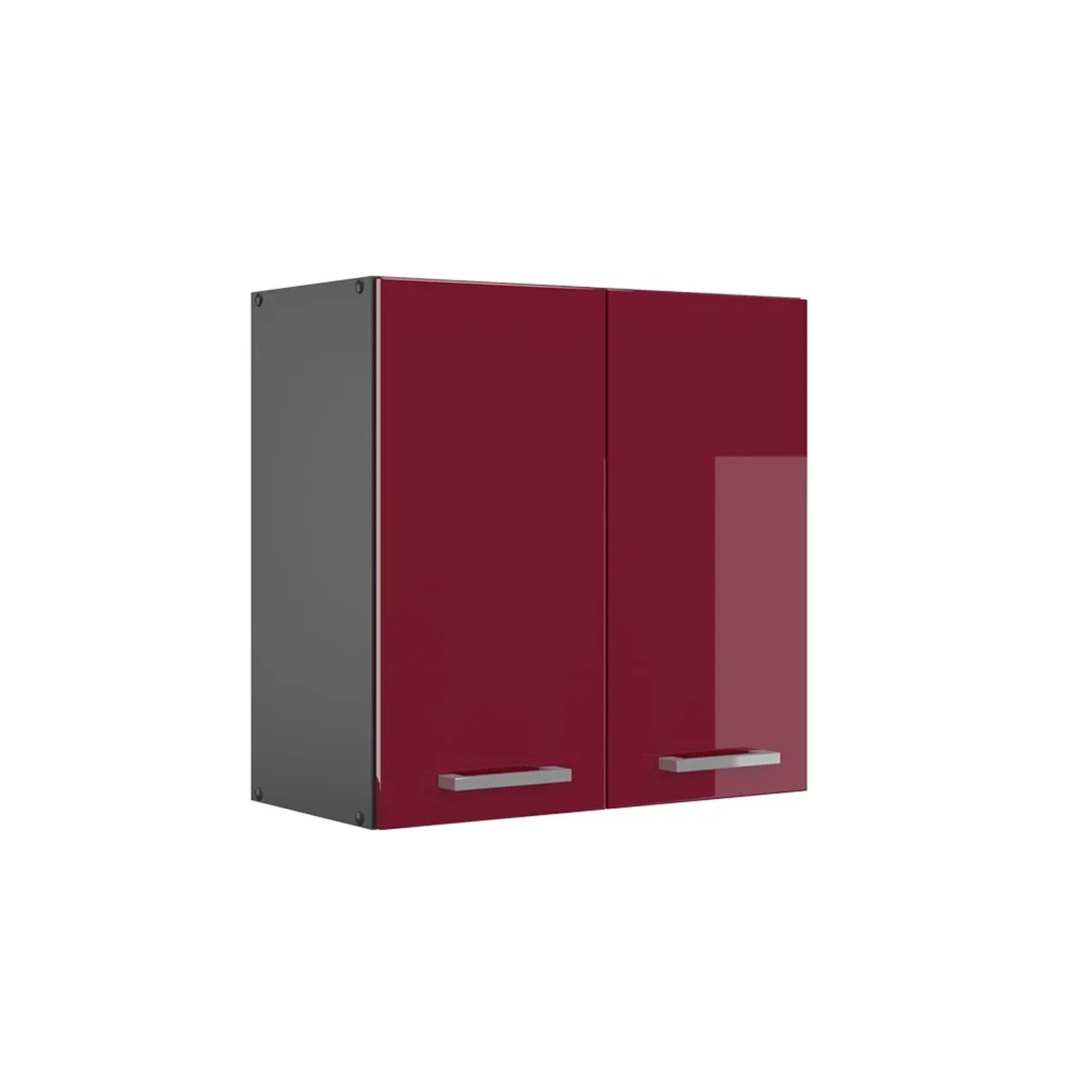 Vicco Hängeschrank R-Line Hängender Küchenschrank Bordeaux Hochglanz/Anthrazit 60 cm