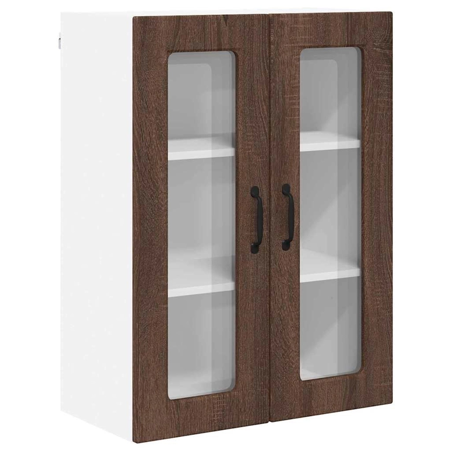 vidaXL Küchenwandschrank mit Regal Braun Eichen-Optik 60 x 31 x 80 cm 88544 günstig online kaufen
