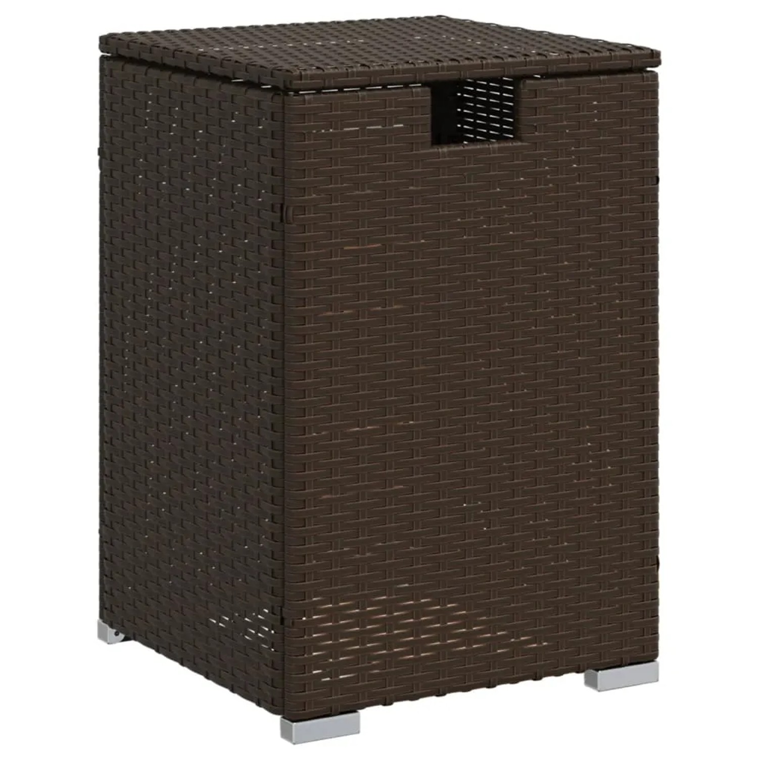 vidaXL Propan-Tank-Verstecktisch Braun 40x40x60 cm Poly Rattan 366295 günstig online kaufen