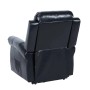Berlinlodge Massage-Fernsehsessel HxBxT 144x83x83 cm Sitzhöhe 50 cm Liegefunktion Aufstehhilfe Heizfunktion Kunstleder Schwarz Massagesessel Sessel_6