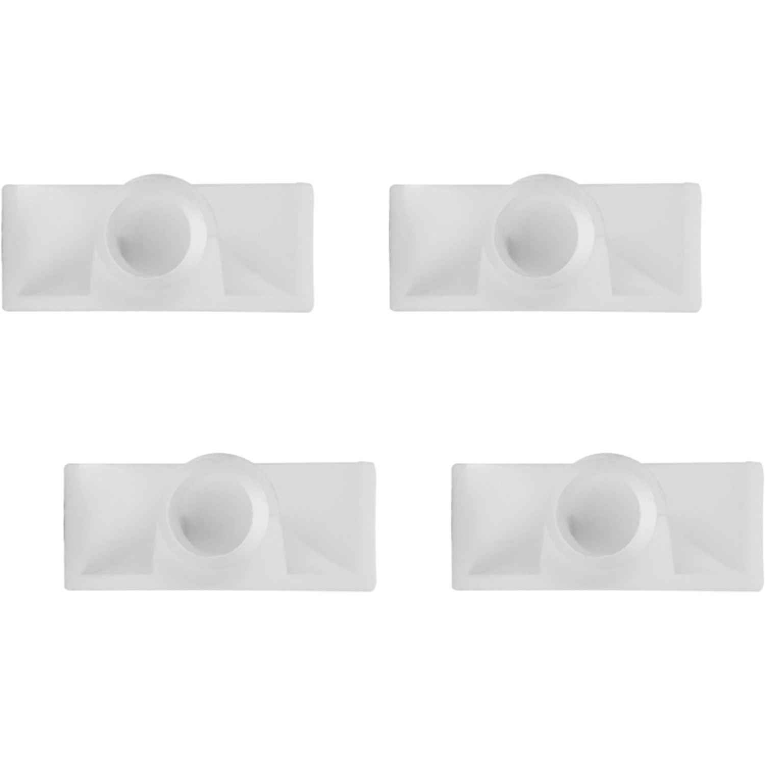 JM Meeth Wasserlochkappen für Kunststofffenster 4 Stück Weiß