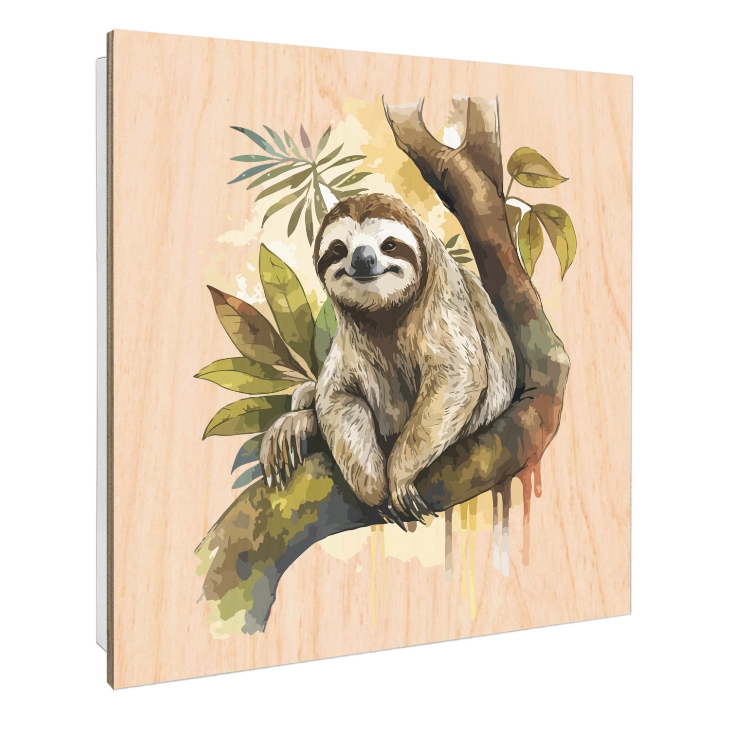 Banjado Großer Schlüsselbox Holz 30x30cm Weiß Scharnier Rechts 50 Haken Sch günstig online kaufen