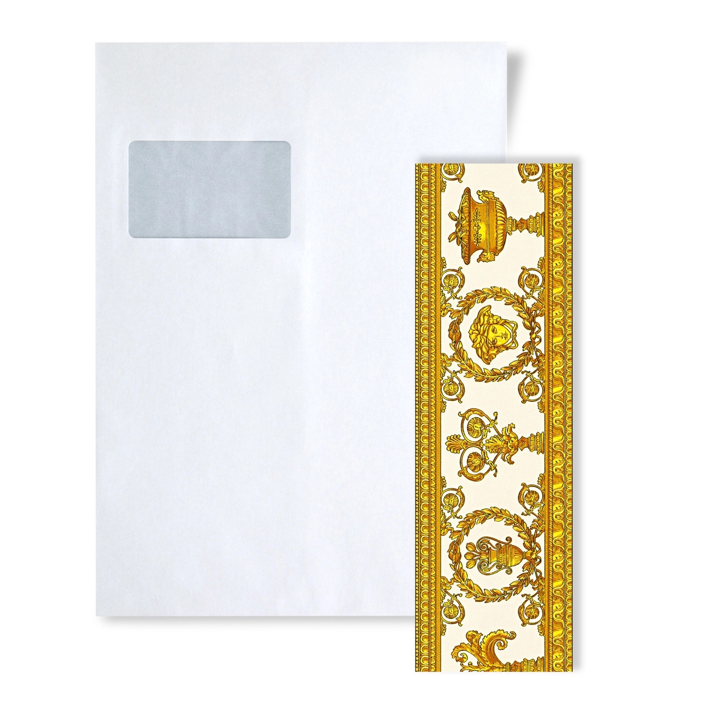 PROFHOME 1 MUSTERSTÜCK S-343052-GU Länge ca. 29 cm MUSTER der Barock Tapete günstig online kaufen