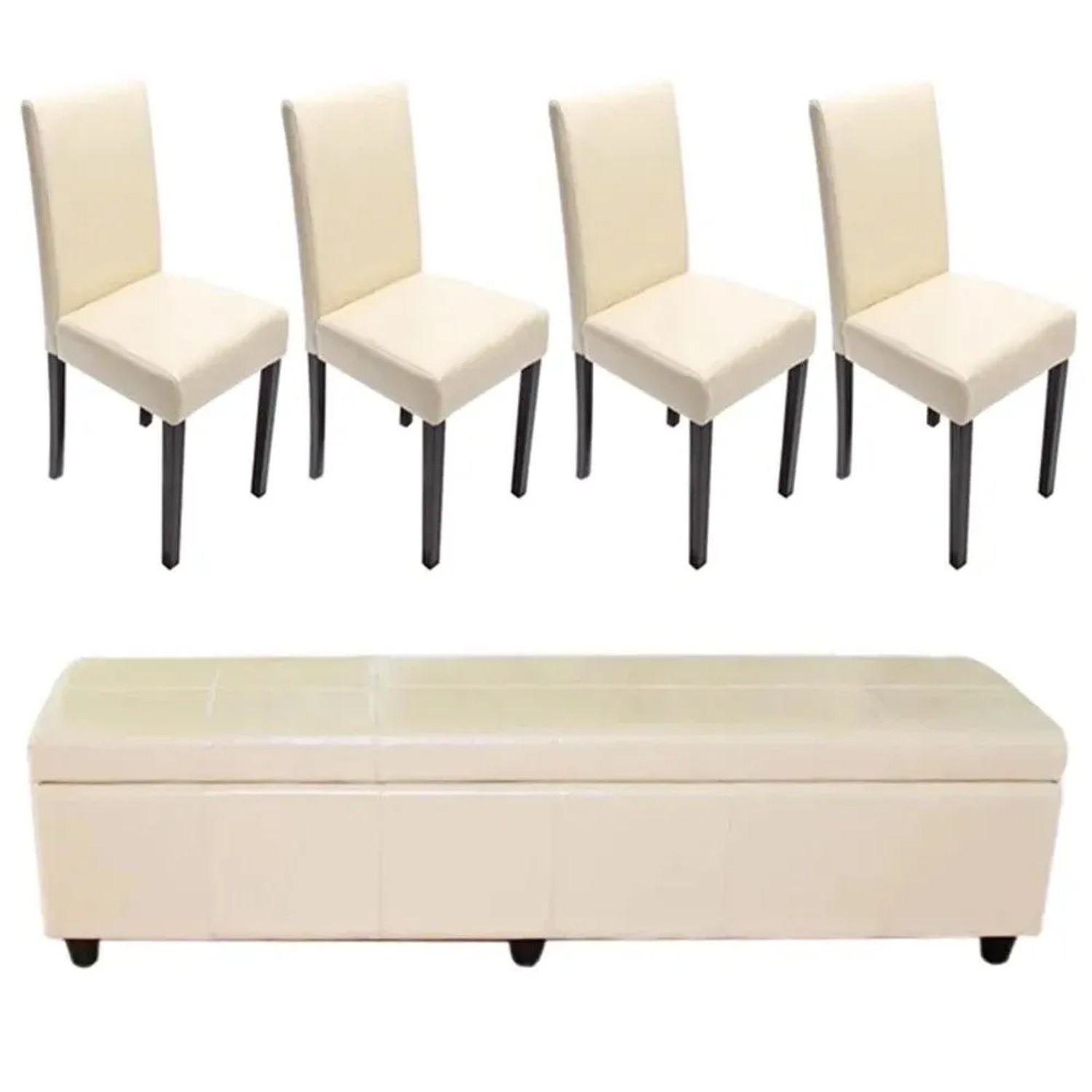 MCW Garnitur Kriens XXL 5-teilig Creme