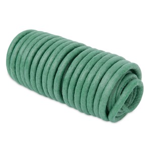 Grüner, geschäumter Windhager Baumanbinder, 8 mm Durchmesser, 10 m Länge, aufgerollt.