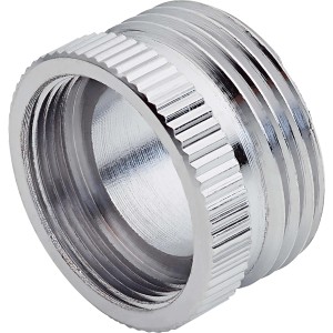 Übergangsstück M22 x Ø 26,4 (G 3/4) aus verchromtem Messing für Auslaufventile.