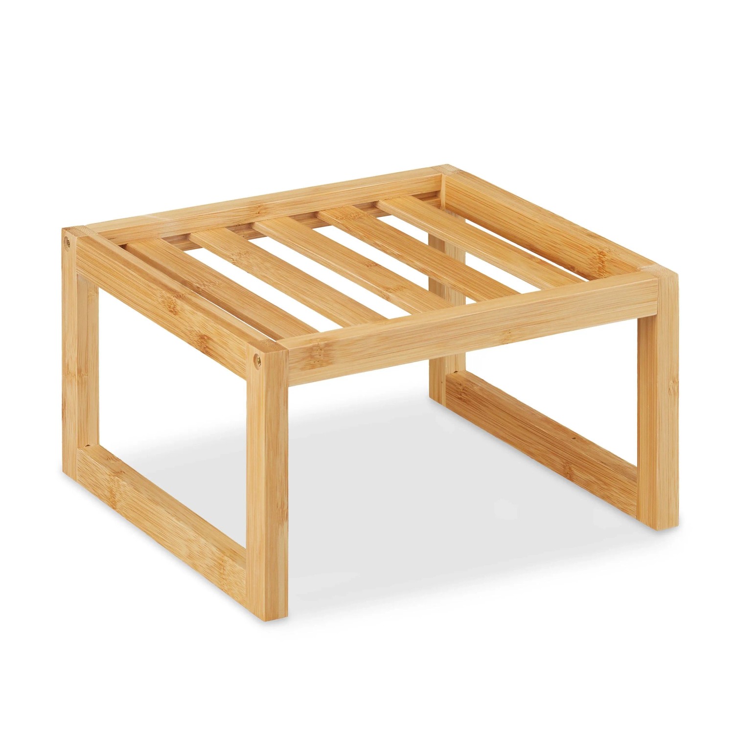 Relaxdays Schrankeinsatz Bambus Natur Freistehend 14 cm x 24,5 cm x 24,5 cm