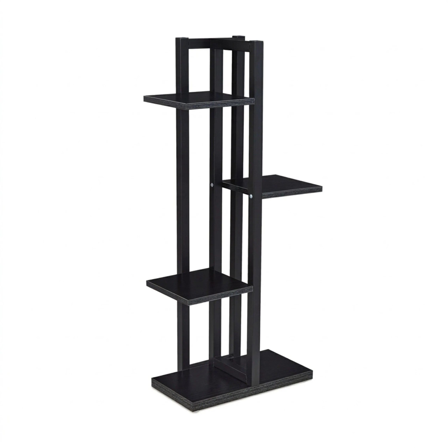 Relaxdays Blumenregal Metall Schwarz Freistehend 93 cm x 42,5 cm x 22,5 cm 5 kg