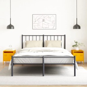 vidaXL Nachttische 2 Stk, Senfgelb 35x39x43,5 cm Stahl 851251