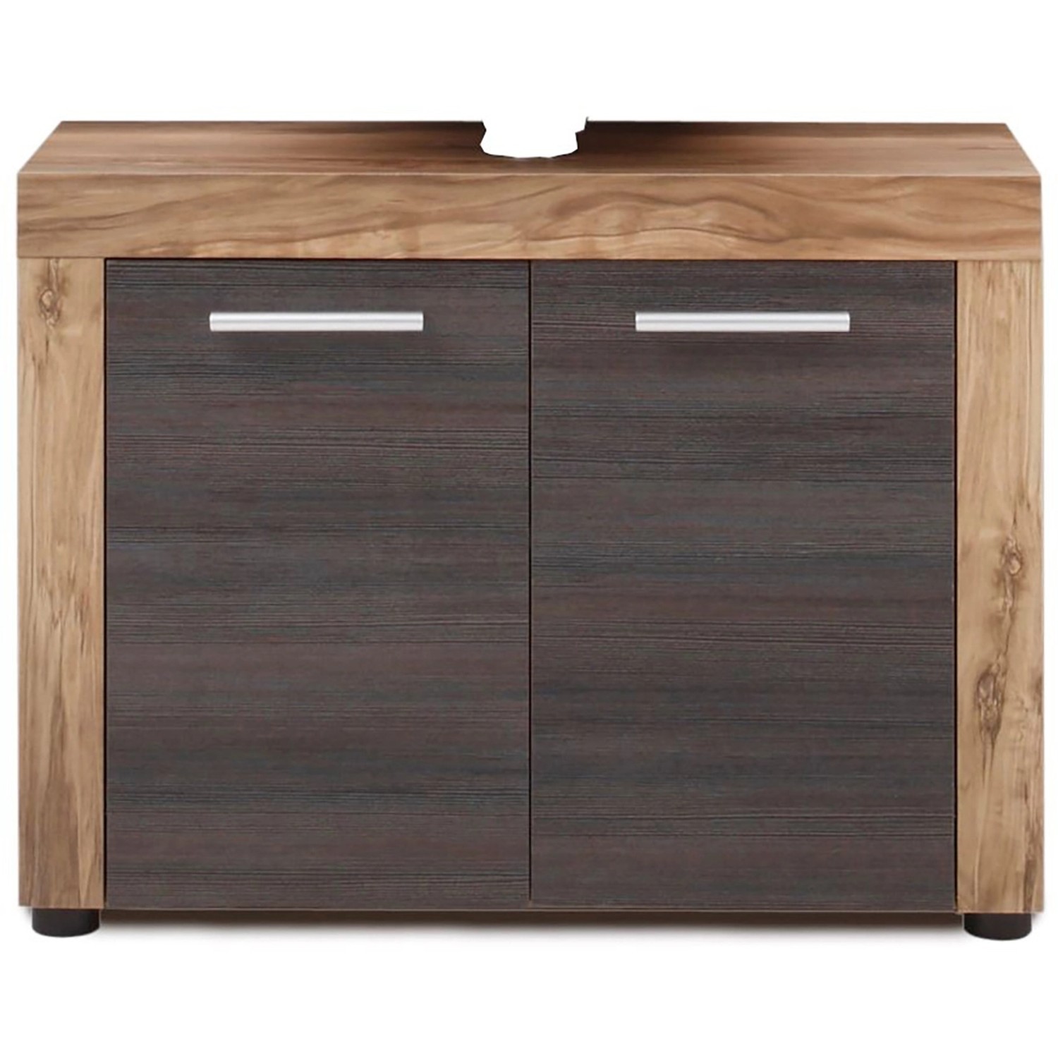 Trendteam Waschbeckenunterschrank Cancun Bad Nussbaum 72 cm