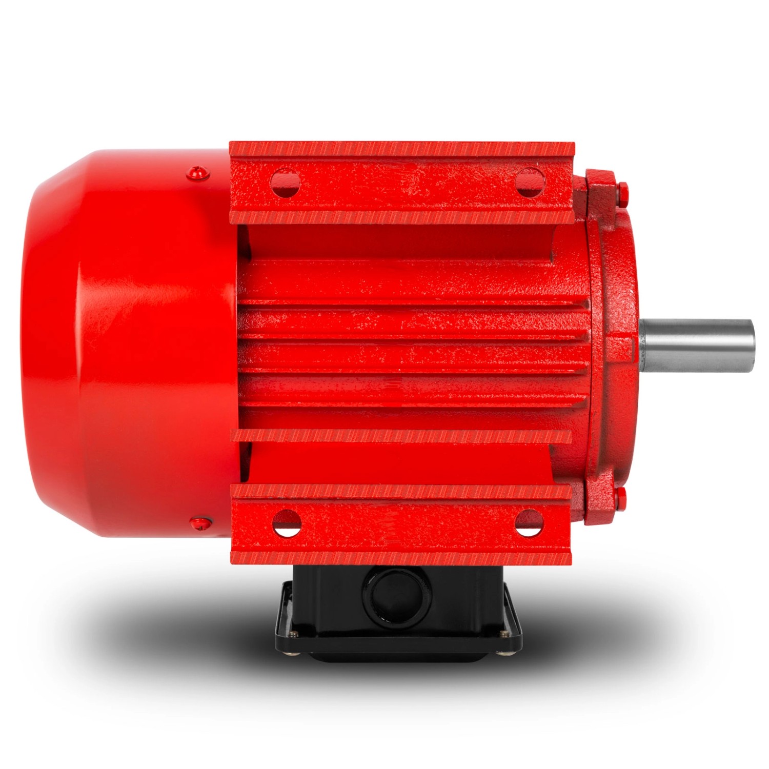 EBERTH Elektromotor 400V, 1,5kW, rotes Gusseisengehäuse, Welle aus Edelstahl. Zubehör für Akkugeräte.