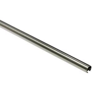 Gardinia Gardinenstange Memphis, Edelstahl, 16 mm Durchmesser, 200 cm Länge.