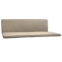 Beige Beautissu Hollywoodschaukelauflage 180x50cm. Bequemes Sitz- und Rückenpolster für 3-Sitzer.