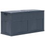 VidaXL Garten-Aufbewahrungsbox, 320 L, Schwarz, Kunststoff mit Holzoptik. Universalbox für Garten und Terrasse.