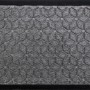Graue OBI Fußmatte Textur, 40x60 cm, mit rutschfestem Rücken und geometrischem Muster.