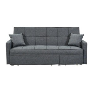 Vente-unique Schlafsofa Canetti Grau 206 cm