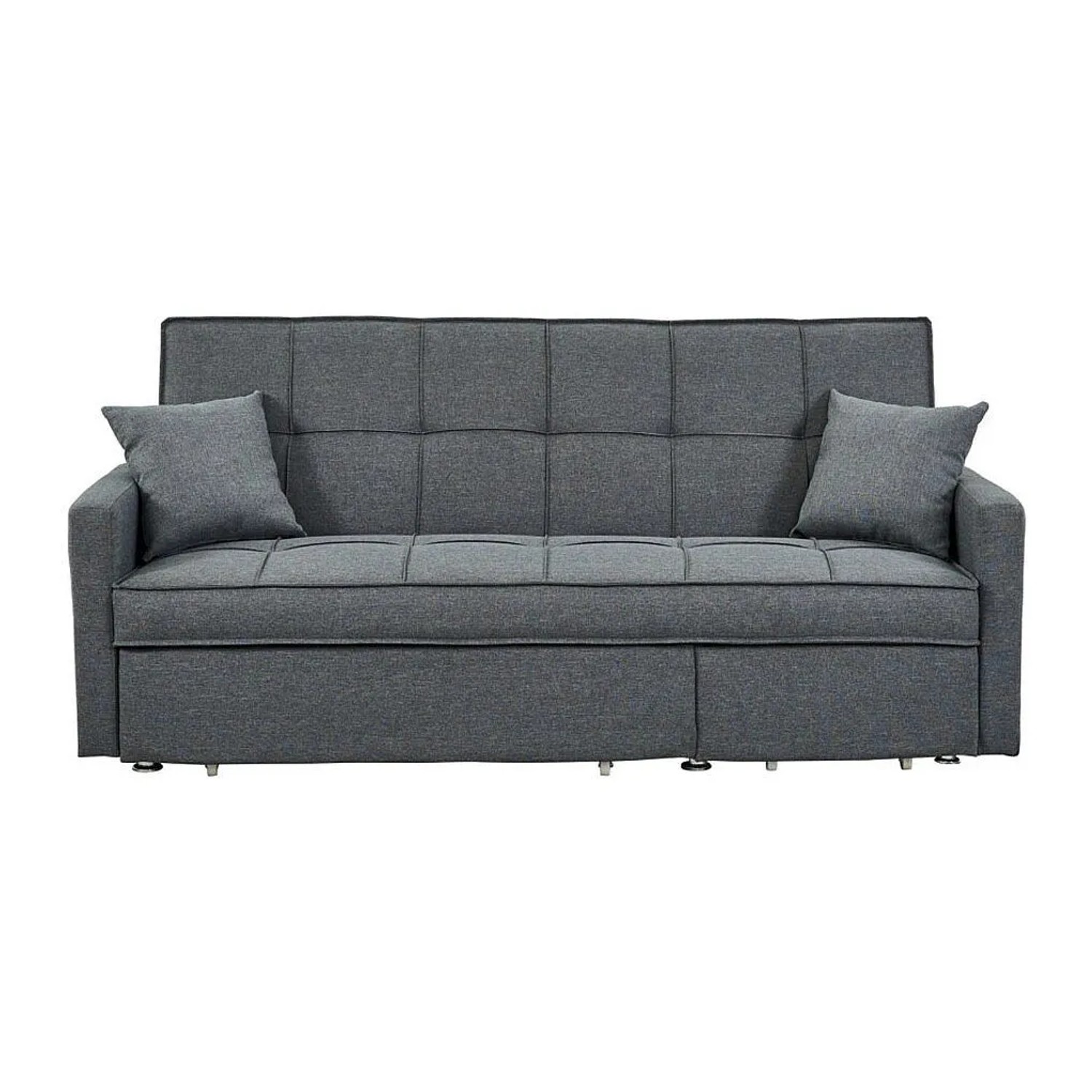 Vente-unique Schlafsofa Canetti Grau 206 cm