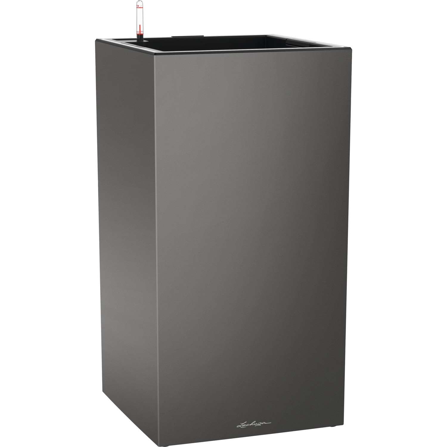 Lechuza Pflanzgefäß Canto Premium high LED 40 Anthr. Metal. 40x40cm m. Lichtband