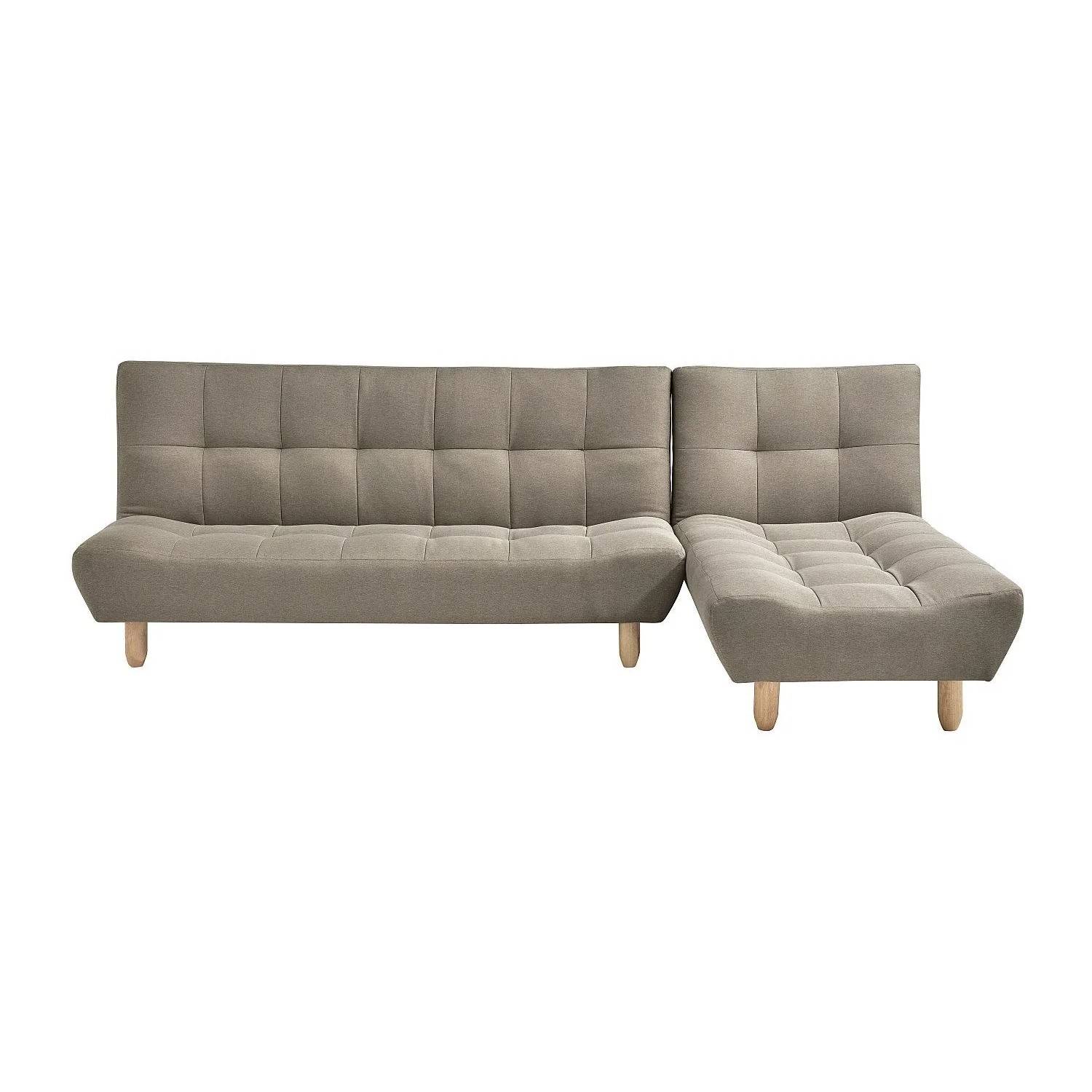 Vente-unique Schlafsofa Esteban Taupe 84 cm  182 cm