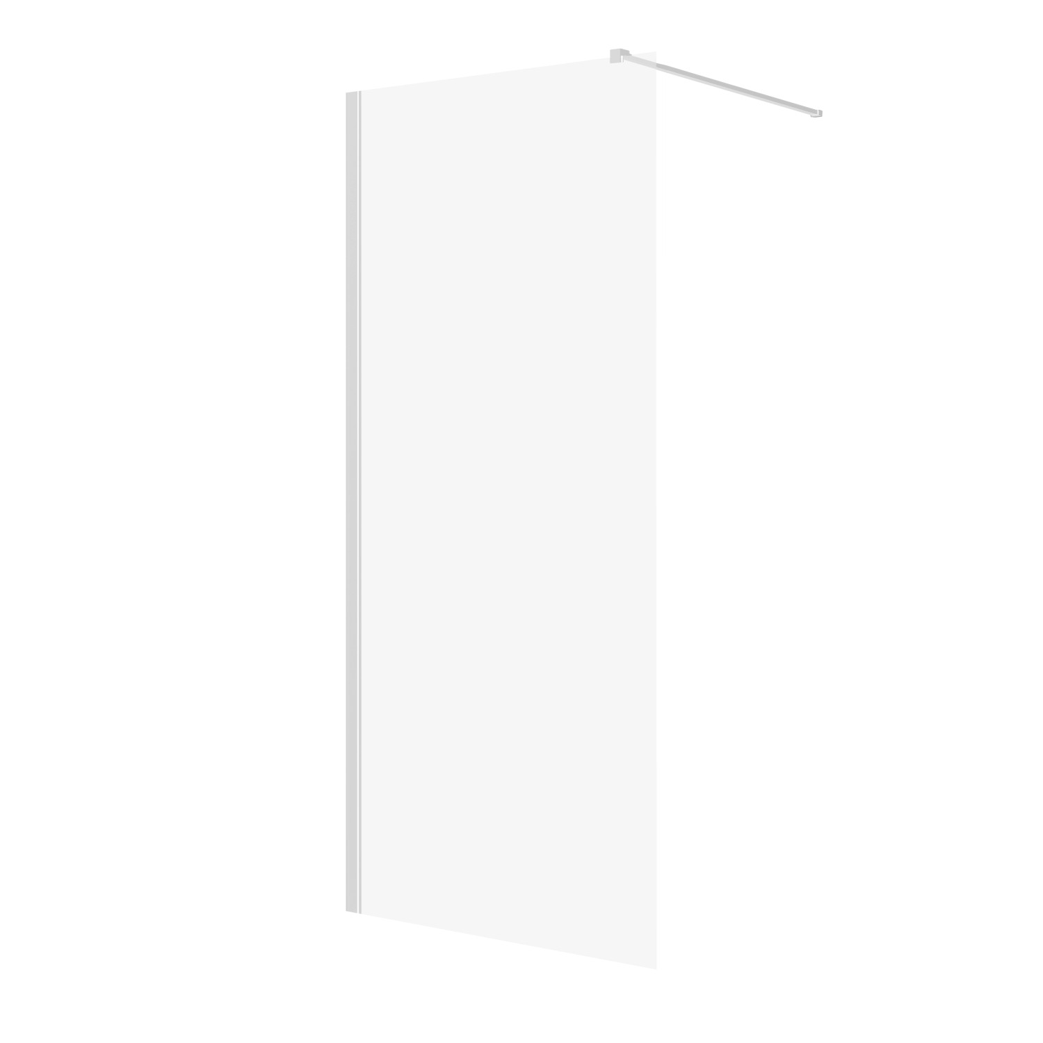 Bad Land Duschkabine Walk In Dusche KETIL 80x195 cm 8 mm Transparent Nano Glas