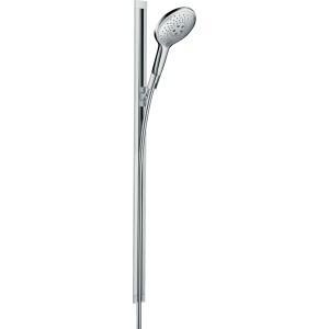 Hansgrohe Raindance Select S Brauseset 150 in Weiß-Chrom mit Brausestange.