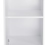 Optifit Unterschrank Bengt932, 45 cm, weiß, mit offener Tür und Einlegeboden.
