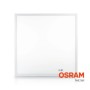 Quadratisches, weißes LED Panel 60x60 cm für Rasterdecken mit OSRAM Netzteil, neutralweißes Licht.